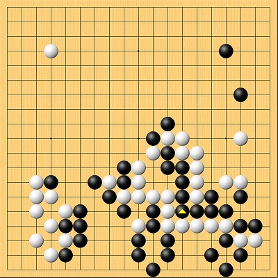 34期名人戦七番勝負第1局封じ手の局面