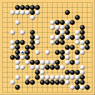 34期天元戦挑戦者決定戦終局図