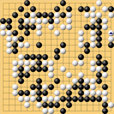 碁聖戦第3局終局の場面