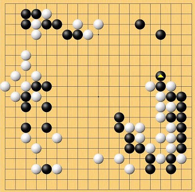 名人戦第3局封じ手の場面