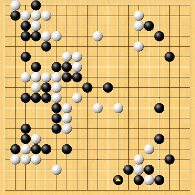 棋聖戦第1局封じ手の場面