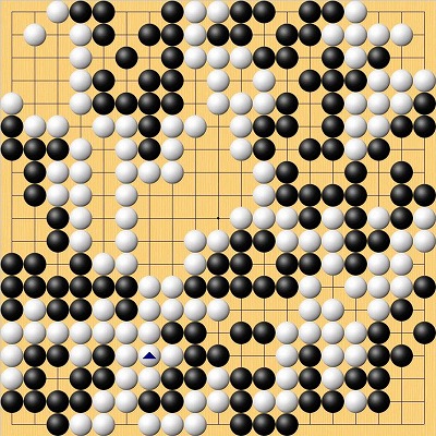 【本因坊戦第1局終局の場面】