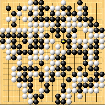 38期棋聖戦第1局終局の場面